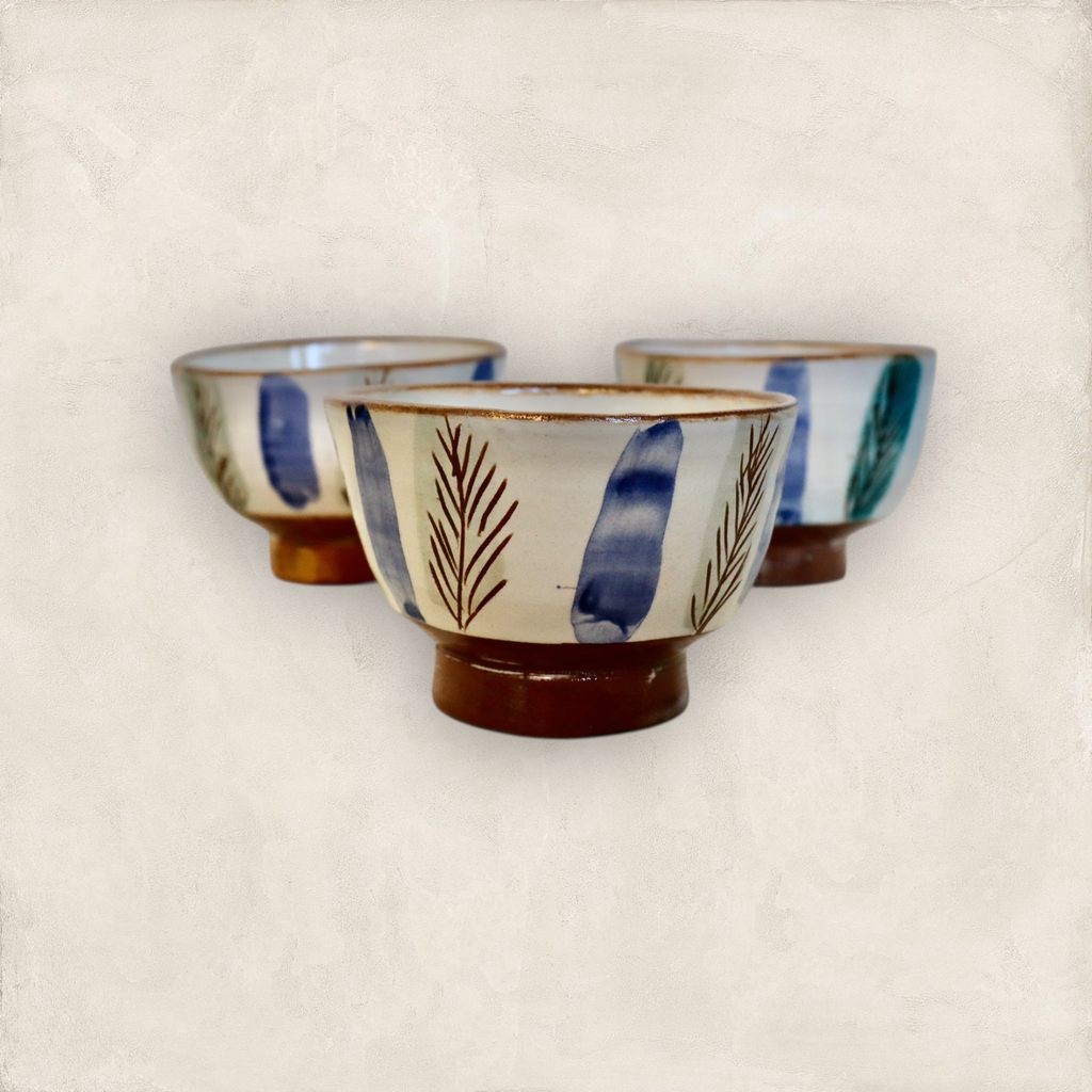 Petit Bol Palmier Bleu – Collection Tunis (Fayoum)